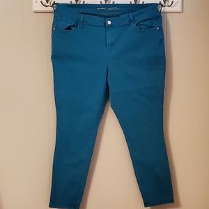 Old Navy Rockstar skinny teal sz 18 jeans